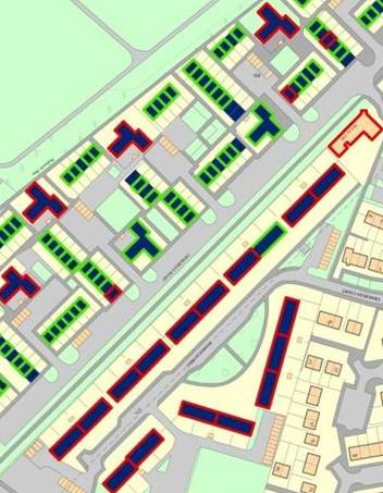 Figure 4: Council stock, RTB, and Local Housing Allowance (red)