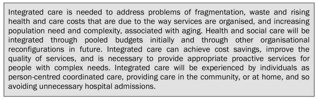 Integrated care - the synthesised discourse