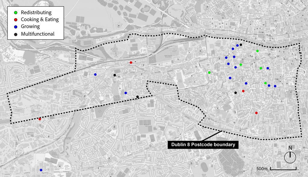 Locations of FSIs within the Smart D8 district (shown with dotted outline)